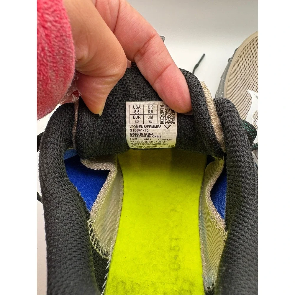 Saucony‎ Peregrine 13 Womens 8.5 Trail Running Shoes Tan Green S10841-15 Workout